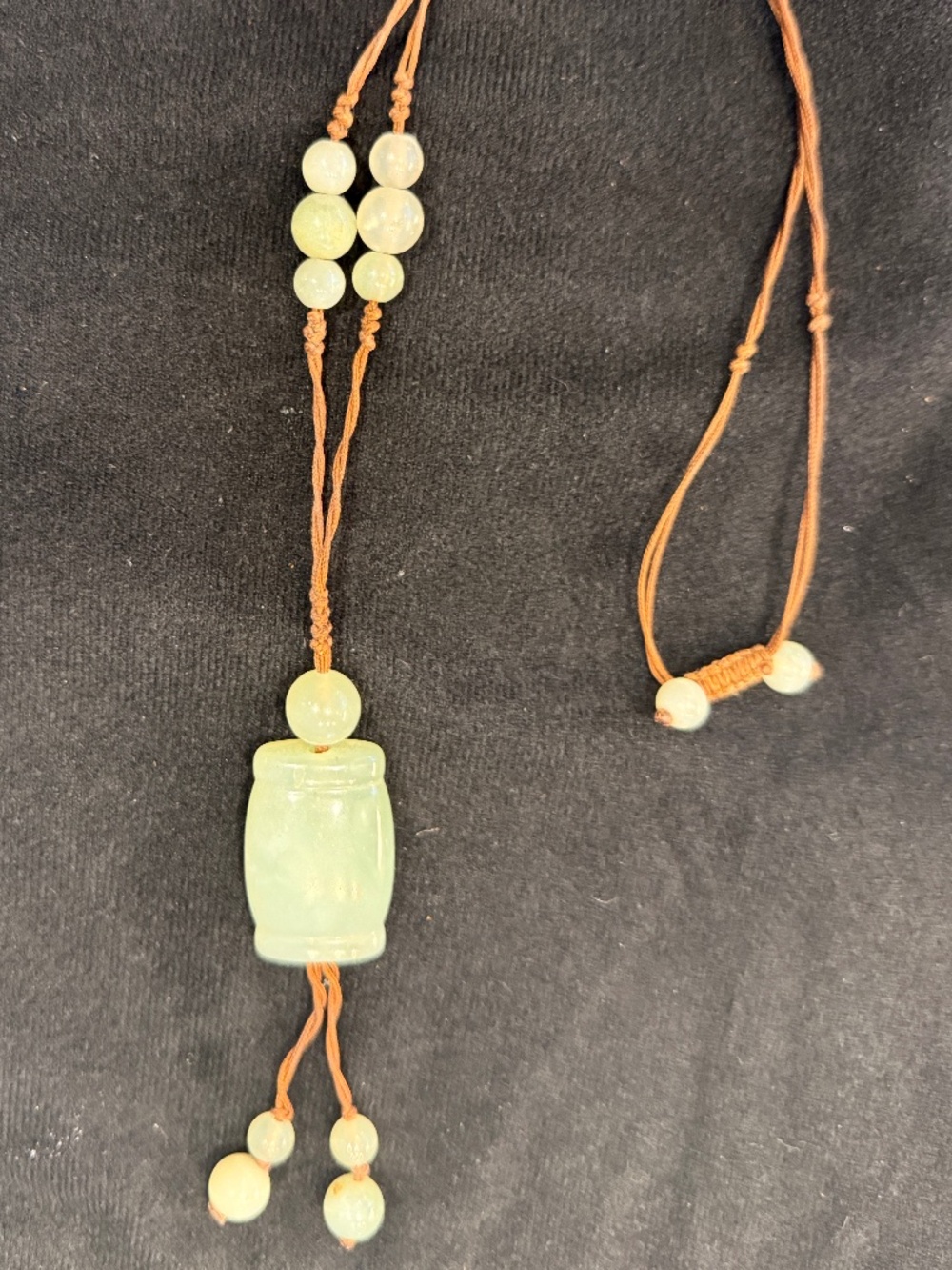 16” Woven Jade Necklace